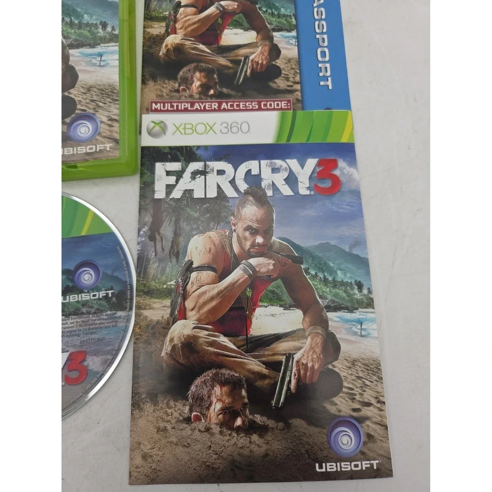 Far Cry 3 (Microsoft Xbox 360, 2012) CIB W/manual - Tested - Very Good